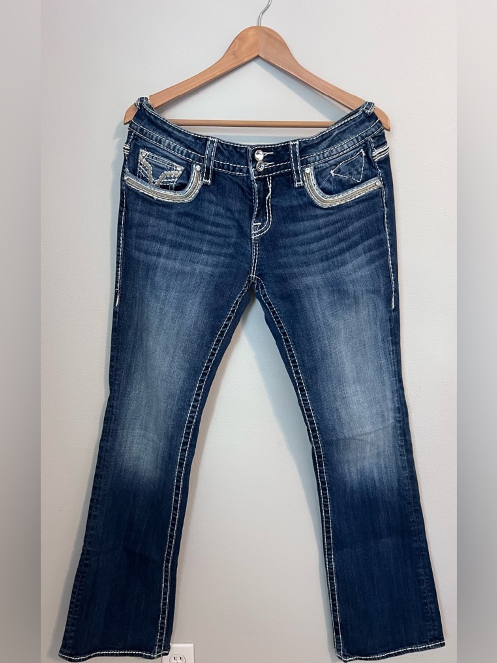 Vigoss Chelsea Bootcut Jeans Size 11/12 Long 35” Inseam Stretch